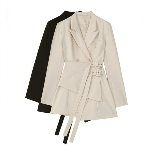 Blazer con design a cintura da donna