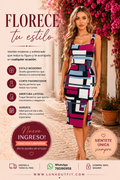 Vestido con estampado geométrico, talla S